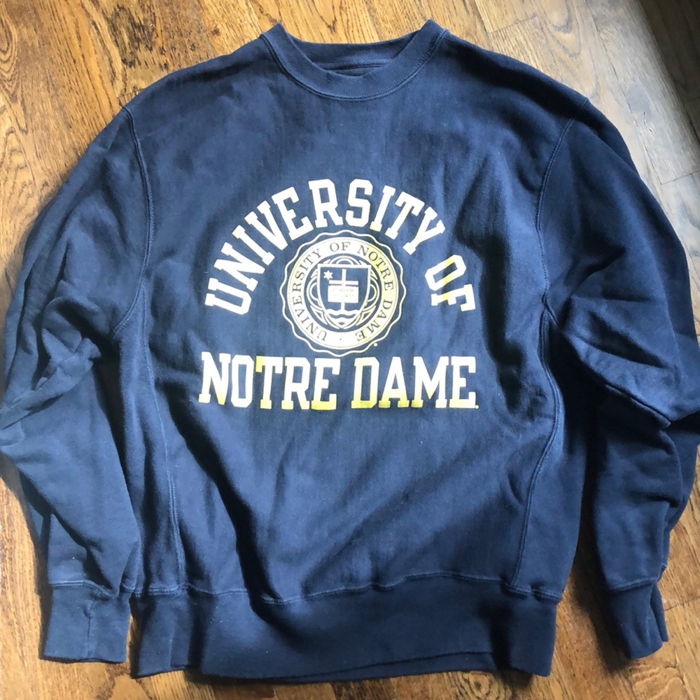 Notre Dame Champion Reverse Weave Sweatshirt